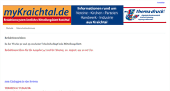 Desktop Screenshot of mykraichtal.de